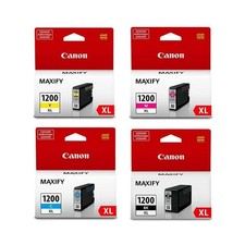 Genuine Canon PGI-1200XL Ink 4 Pack for MAXIFY MB2020 MB2120 MB2320 MB2720 picture