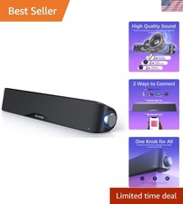 Computer Speakers for Desktop PC, Bluetooth & AUX PC Sound Bar picture