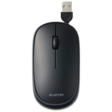 ELECOM (Elecom) Wired mouse Slint silent thin mobile 3 button cable winding type picture