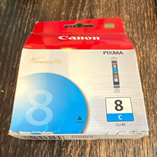 Canon Genuine/Original CLI-8C Cyan Inkjet Ink Cartridge for PIXMA iP3300 iP4500 picture
