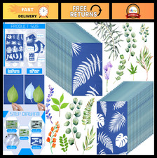 60 Sheets Sun Print Paper Kit - High Sensitivity Cyanotype Paper for DIY Art & C picture