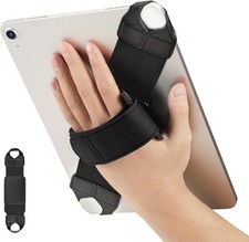 Fintie Universal Tablet Hand Strap Holder for 9-11 Inch Tablets Black picture