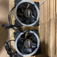 2-pack Of GAMDIAS AEOLUS M1 SkyTech Proprietary 8-Pin RGB PC Case Fan - M1 1201R picture