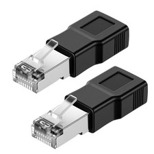 2 PCS Black USB to RJ45 Ethernet Adapter Female Converter Modem Printer picture