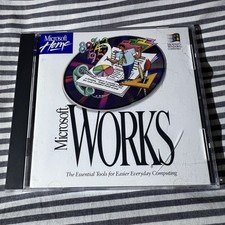 Microsoft Home Microsoft Works 1993 CD-ROM Excellent Condition Windows picture
