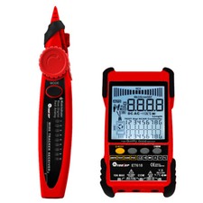 Multifunctional Network Cable Tester With LCD Display Multimeter Line Finder Red picture