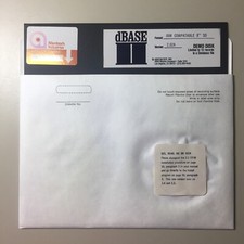Vintage 1981 dBASE II 2.02A IBM Compatable SD 8” DEMO Floppy Disk VHTF picture
