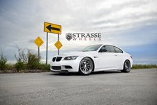Cars bmw e92 strasse tuning wheels Desk Mat Stitched picture