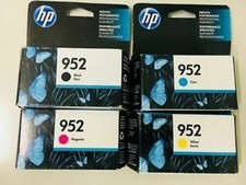Set 4 New Genuine Factory Sealed OEM HP 952 Ink Cartridges 2025 picture