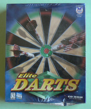 NEW sealed ELITE DARTS CD-Rom,Patch Windows 95/98 MAC #9004 Retro,3 levels + picture
