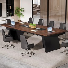 Conference Table 8ft Large Office Business Seminar Furniture Tribesigns 8-10 picture