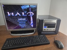 RESTORED/w SSD RETRO DOS GAMING DUAL BOOT WINDOWS 98 XP DESKTOP NVIDIA FX5200 picture