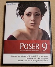 Poser 9 (PC, MAC, Smith Micro Software 2-Disc) Create 3D Character Art Animation picture