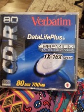 Verbatim Data Life Plus Super AZO Blue CD-R 80 Min 700 MB 1X-16X Speed picture