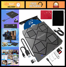 8-in-1 USB-C Blu-ray Drive, Hub & Card Reader for Laptop - Fast Data Transfer picture