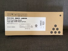 Lot of 6 Ricoh Savin Lanier Genuine Black Toner Type 2500/ 7025/ LD125 Box of 6 picture