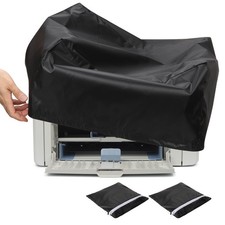 2Pcs Printer Dust Covers Set Jacket Water Proof Case, Black picture