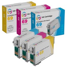 LD Replacement Ink Cartridge for Epson T069 69 CMY Set of 3: T069220 T069420 picture