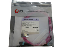 FS MTP/MPO Fiber Patch Cable 12 Fibers MTP OM4 50/125 Multimode Trunk 3M picture