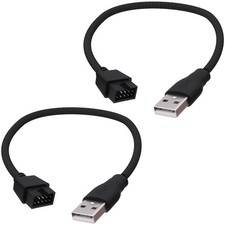 YARCHONN USB 2.0 to 9Pin Motherboard Header Adapter Extension 7.87 inches picture