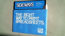 Sideways Version 3 IBM PC by Funk Software spreadsheets print - 5.25 floppy disk picture