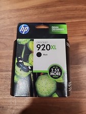 HP 920XL Black Ink Cartridge (CD975AN) OCT 2013 IRELAND NIB 920 XL SEALED OEM picture
