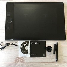 Wacom Intuos4 Large Pen Tablet with Accessories USB Cable Pen Stand Disk picture