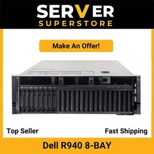 Dell PowerEdge R940 Server 2x Gold 6148 = 40 Cores H740P 128GB 4x 600GB SSD picture