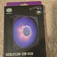 Cooler Master SickleFlow 120 RGB 120mm Black PWM 4-Pin Fan 62 CFM 1800RPM picture