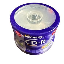 Memorex CD-R 50 Pack 52X 700Mb 80 Min Brand New Factory Sealed Discs picture