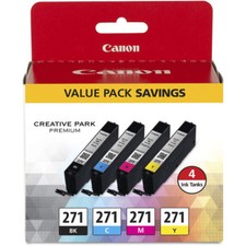 Genuine Canon CLI-271 4 Color Ink Value Pack (0390C005)- Canon Authorized Dealer picture