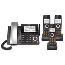 AT&T CL84318 | DECT 6.0 Corded Home Phone with Three (3) Cordless Handset | AR picture