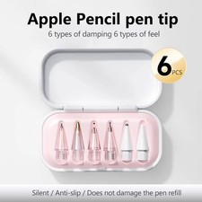 Apple Pencil Tips Replacement Nibs Pencil Pro 2nd 1st Gen USB C Type 6 Pack picture