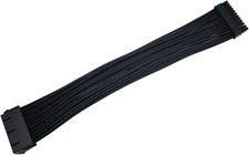 24 Pin Motherboard Power Supply Sleeved Cable (12Inch, 18AWG), ATX PSU Extension picture
