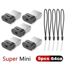 Kootion Mini Metal Waterproof USB 2.0 Flash Drive 5 Pack 64GB Flash Drive Memory picture