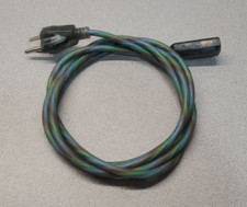Genuine OEM Rainbow Apple iMac G3 Volex Transparent 6ft Power Cord PS204 picture