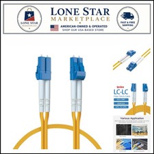 Versatile 3m LC to LC Fiber Optic Patch Cable - Yellow, High Temperature Resist picture