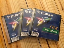FUJIFILM CD-R Individual Packs 3 Recordable Disc 80 Min 700MB / Mo Sealed picture