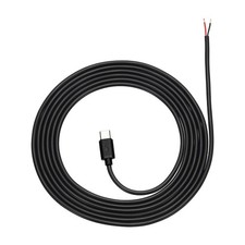 1Pcs 2m/6.56Ft USB C Pigtail Cable, 5V 2.4A Type C to 2 Pin Wires, Black picture