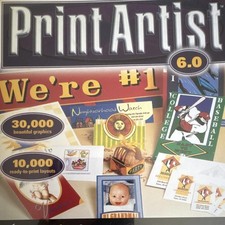 Sierra Home Print Artist 6.0 DTP Software CD, English, Windows 95/98/NT picture