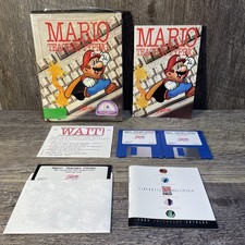 Mario Teaches Typing 3.5” & 5.25” Computer Disks IBM/Tandy/DOS 3.1 Interplay picture