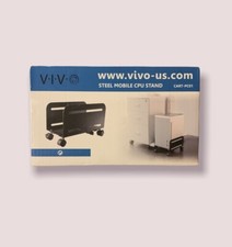 VIVO CART-PC01 ATX Desktop Case Adjustable Mobile Cart Holder - Black. #A6 picture
