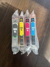 4 Ink Cartridge Replace for HP 564XL BLACK CYAN MAGENTA YELLOW picture