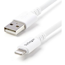 StarTech 10ft Long White Apple 8pin Lightning Connector to USB Cable USBLT3MW picture