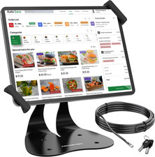 AboveTEK Anti-Theft iPad Kiosk Stand, 360° Swivel POS Tablet Mount with Security picture