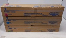 NEW Genuine Konica Minolta TN514 Color Toner Set of 3 Cyan Yellow Magenta OEM picture