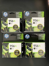 Set 4.  Exp 2020 Genuine HP 956XL Bk Ink OfficeJet Pro 7720 8210 8720 8725 8740. picture