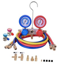 AC Gauge Set for R32, R134a, R410a R12 - 3 Way - Automotive A/C picture