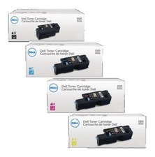 4 x Original Toner DELL E525 E525w / DPV4T H5WFX G20VW 3581G Cartridges Set picture