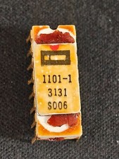 Super Rare Old Intel Logo 1101A PMOS 16 Pin Memory IC Ceramic/Gold Lid 1969/1971 picture